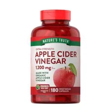 Nature's Truth Apple Cider Vinegar 1200 mg., 180 Capsules exp 12/26