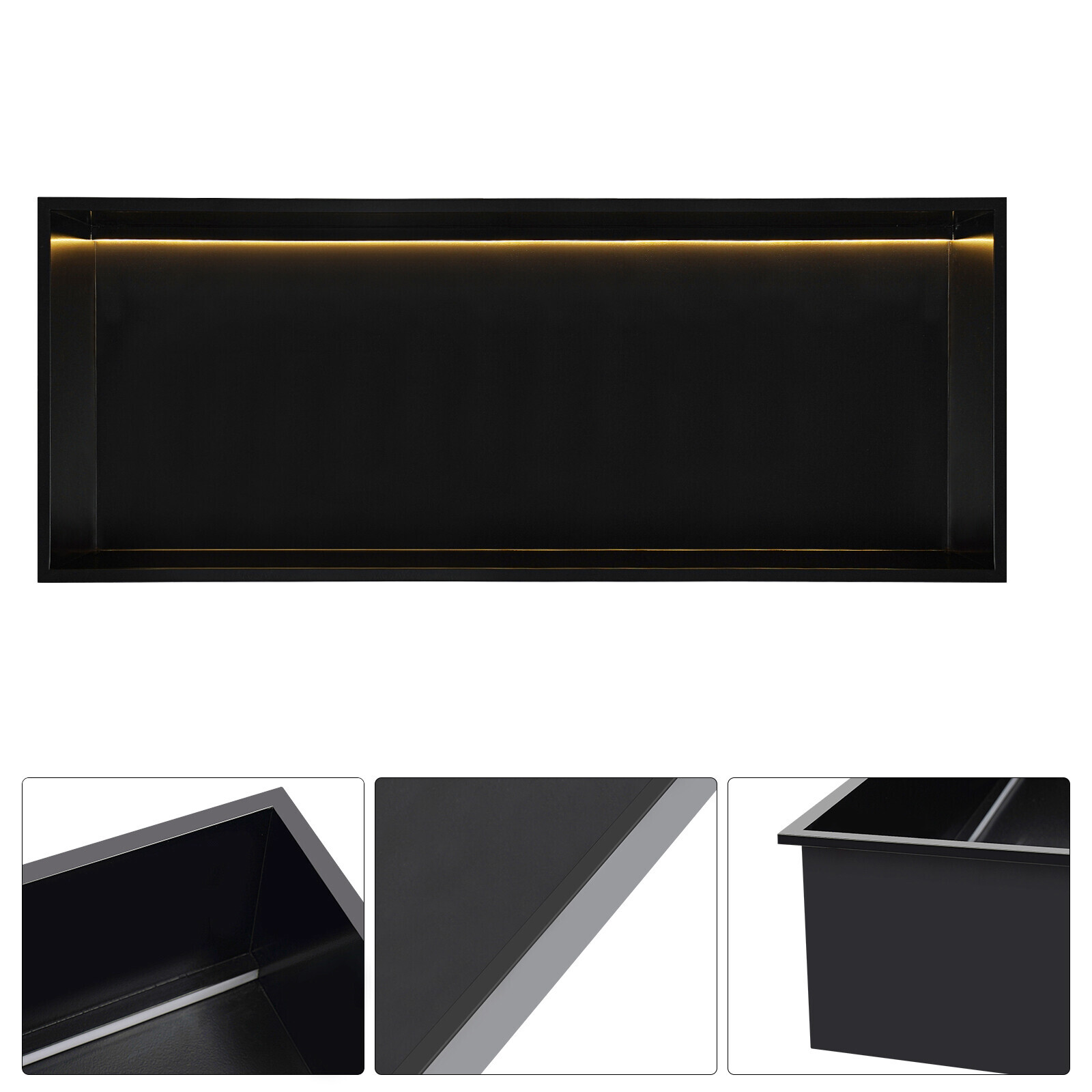 Recessed Shower Shelf, Recessed Storage Shelf, Recessed Shower Shelf with LED