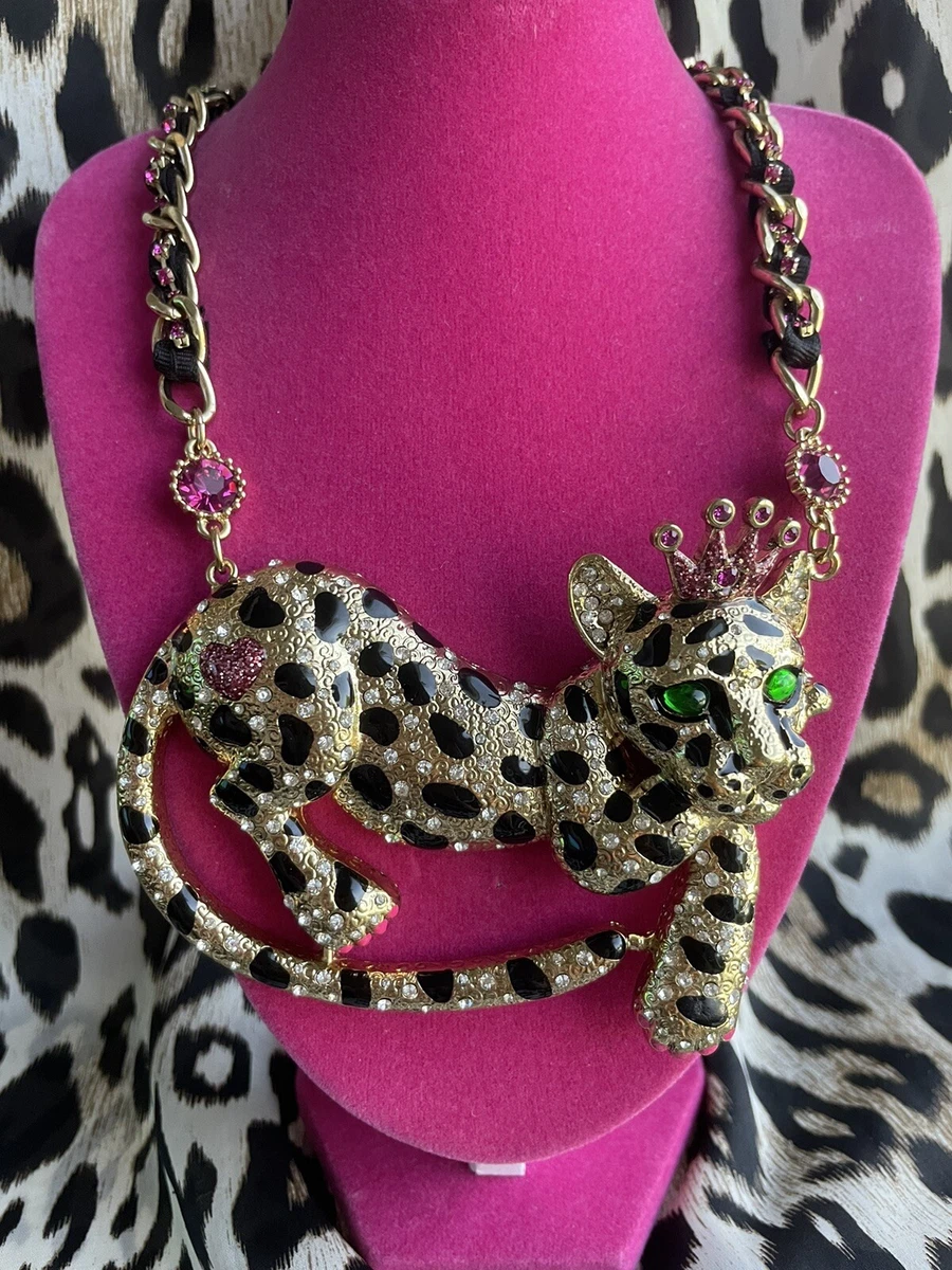 Betsey johnson leopard best sale necklace