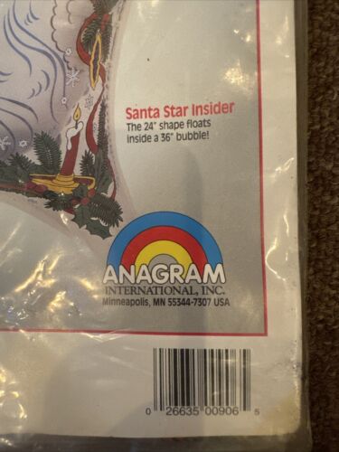 Vintage 1990 Insiders Balloon Doubles 24" Heart Shape Christmas Santa Inflatable - Picture 5 of 8
