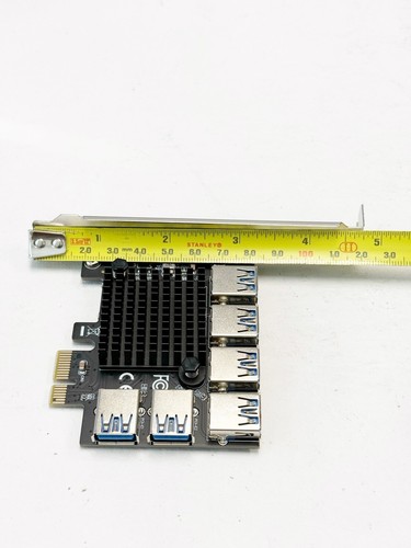NEW PCI-E 1 to 6 Riser Card PCI-E 1X to External 6 PCI-E USB 3.0 Adapter - Afbeelding 5 van 5