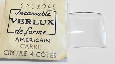 VERRE MONTRE CARRE 24.5 mm BASE PLATE VERLUX