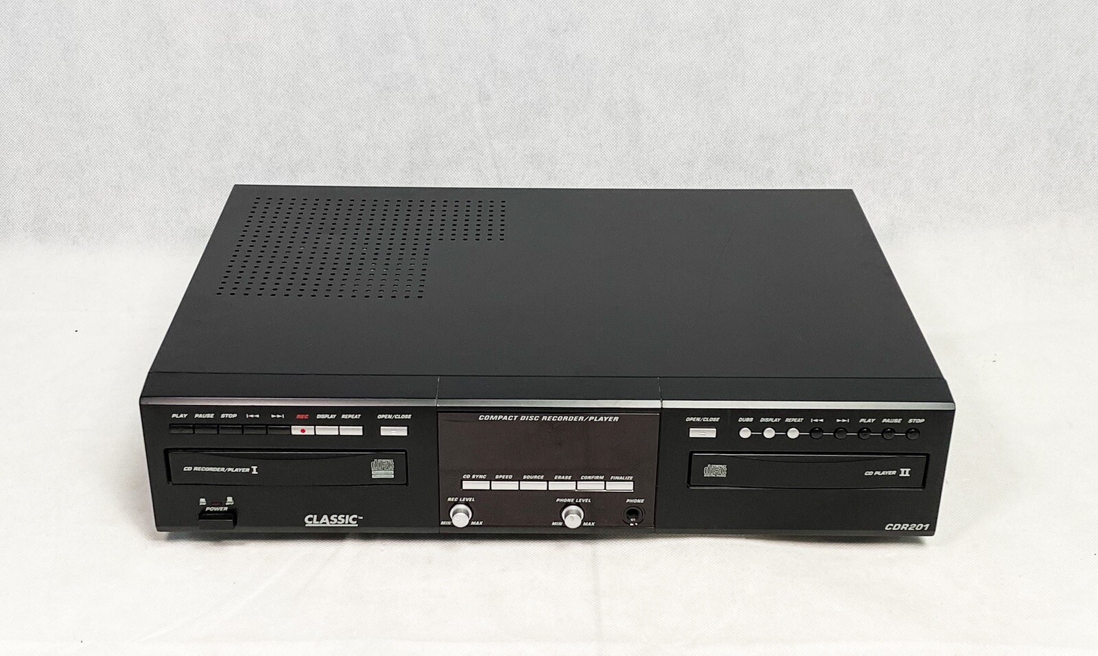 Classic (CDR201) Audio Compact Dual Deck Disc Recorder Parts/Repair eBay