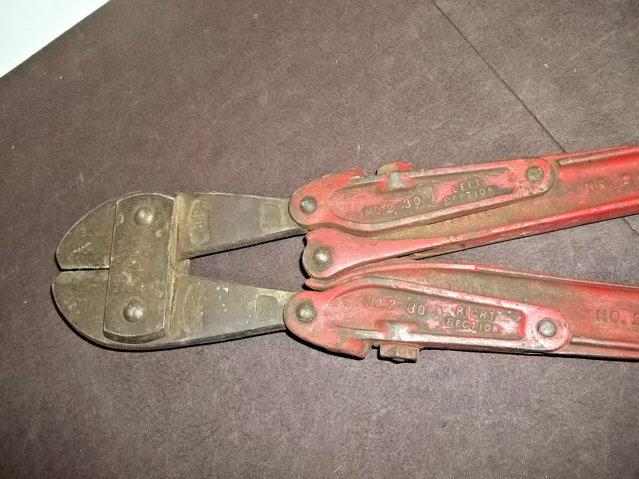 Vintage H K Porter HKP Bolt Cutters No 2 30” Industrial Heavy Duty