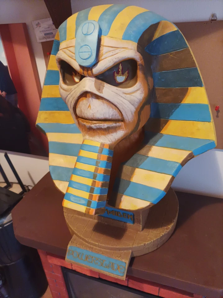 Eddie Iron Maiden Powerslave NECA lifesize bust 1:1 - Immagine 2 di 2