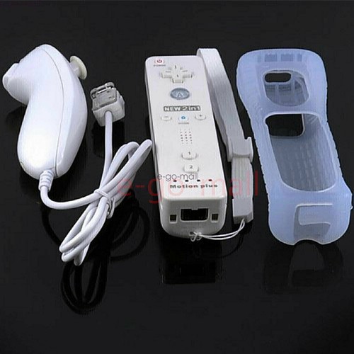 Wii Remote Built-in Motion Plus Nunchuck Controller Case for Nintendo Wii Wii U - Picture 9 of 157