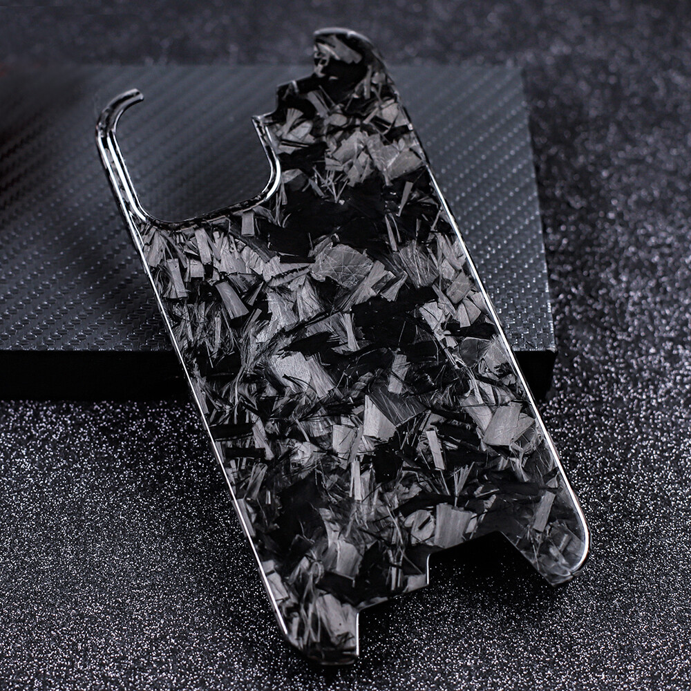 Forged Carbon Fiber Iphone 11 Case Metal Plate Forged Carbon Fiber