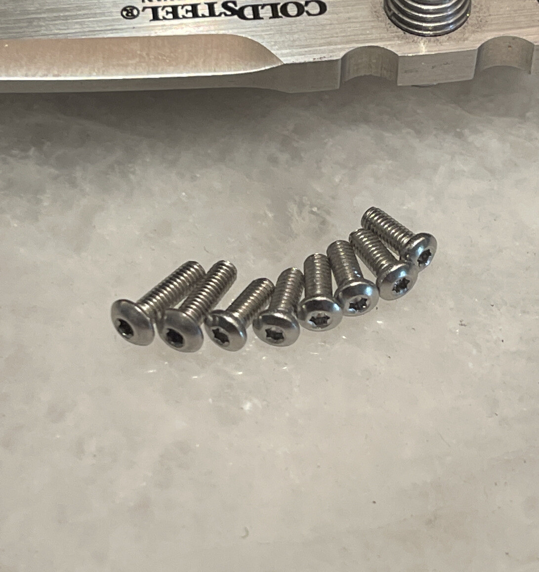 Stainless T6 Torx Screws For Cold Steel AD-10 Knife Handle
