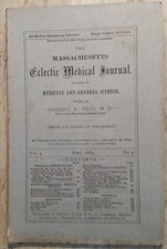 April 1884 Massachusetts Eclectic Medical Journal Medicine and General Science