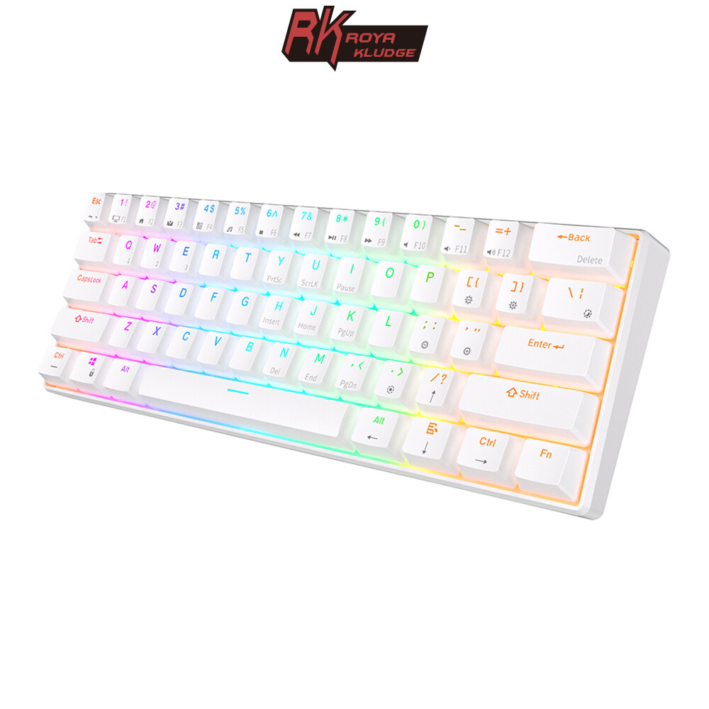 RK ROYAL KLUDGE RK61 61 Keys Mechanical Keyboard Hot Swappable Gaming Keyboard-image