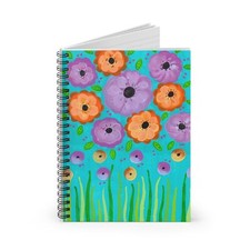 Spiral Notebook Ruled Line Original Artwork Design 2024-78, Gifts