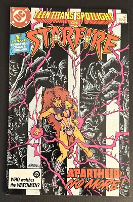 Teen Titans Spotlight On Starfire 1; Perez Cover; 1st App & Death Father Mandutu