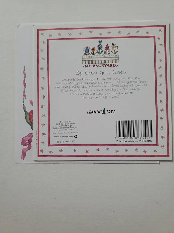 Tarjeta de felicitación del día de San Valentín Leanin' Tree para mi San Valentín con todo mi amor Foto 3 de 3