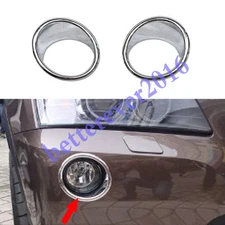 Chrome Front Fog light lamp Upper Cover Trim Decor Fits 2011-2017 BMW X3 F25