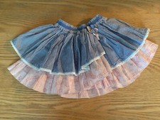 Baby Girl Mamas & Papas Pretty Striped & Floral Skirt 12-18 Months