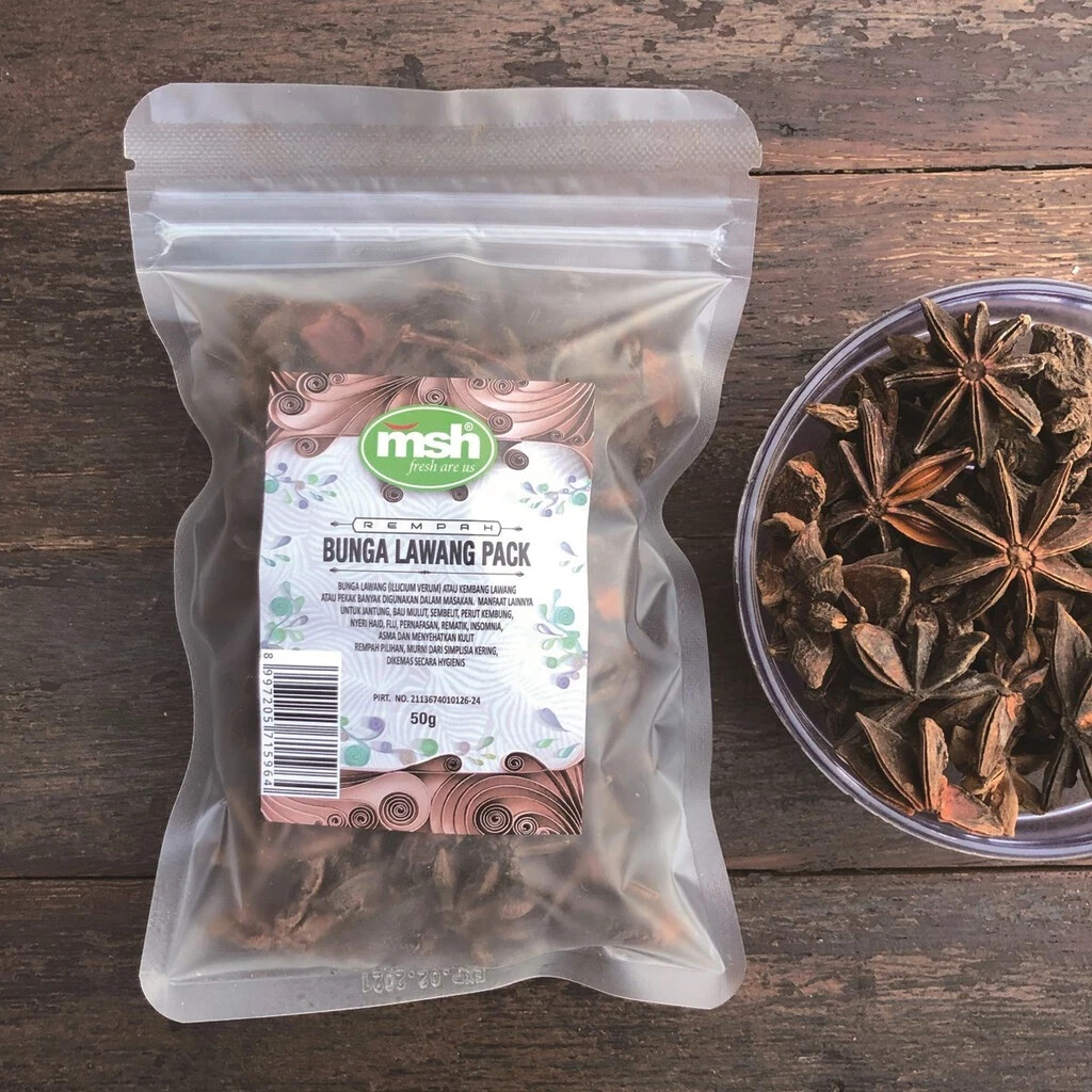 Paquete de anís estrella hierbas orgánicas naturales especias frescas puras h...