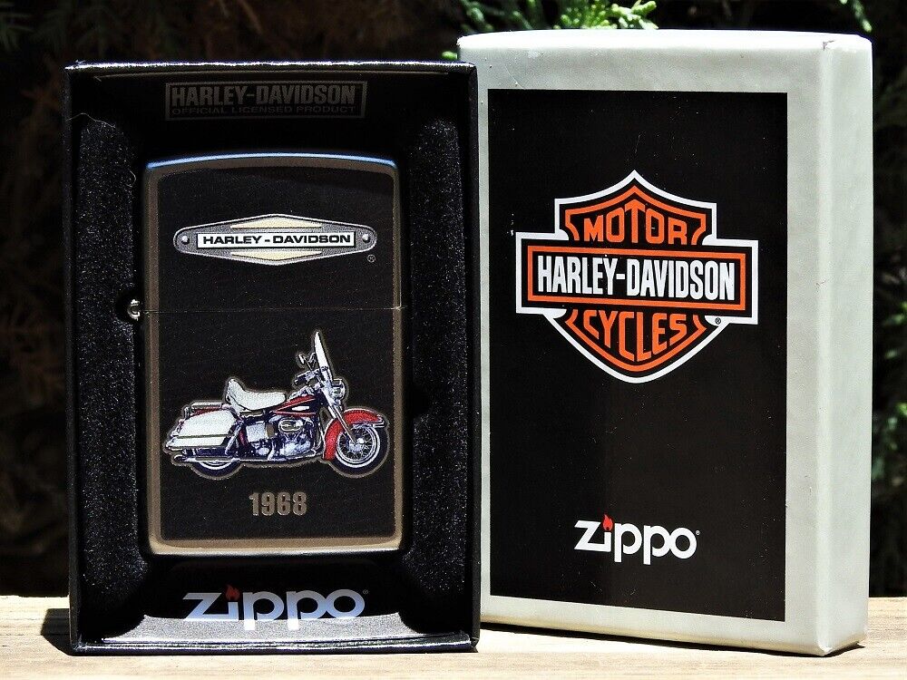 Zippo Lighter - Harley Davidson 1968 Model FLFB Electra Glide FLH - 01-24146-005