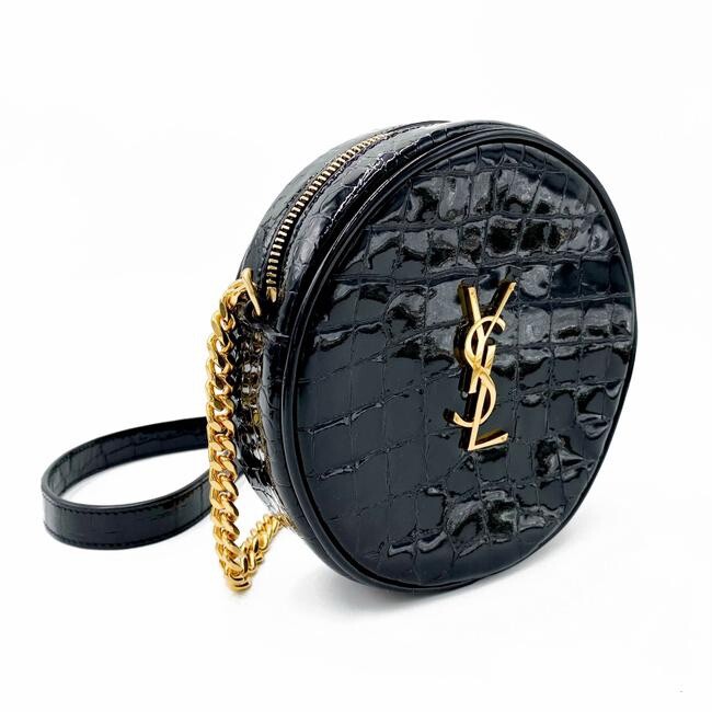 Borsa SAINT LAURENT rotonda in pelle di coccodrillo *OTTIME CONDIZIONI*
