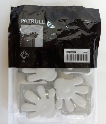 Child Safety Corner Covers IKEA Patrull Hands White 8-Count # 10204 Baby Proof