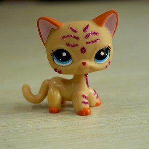 lps pink sparkle cat