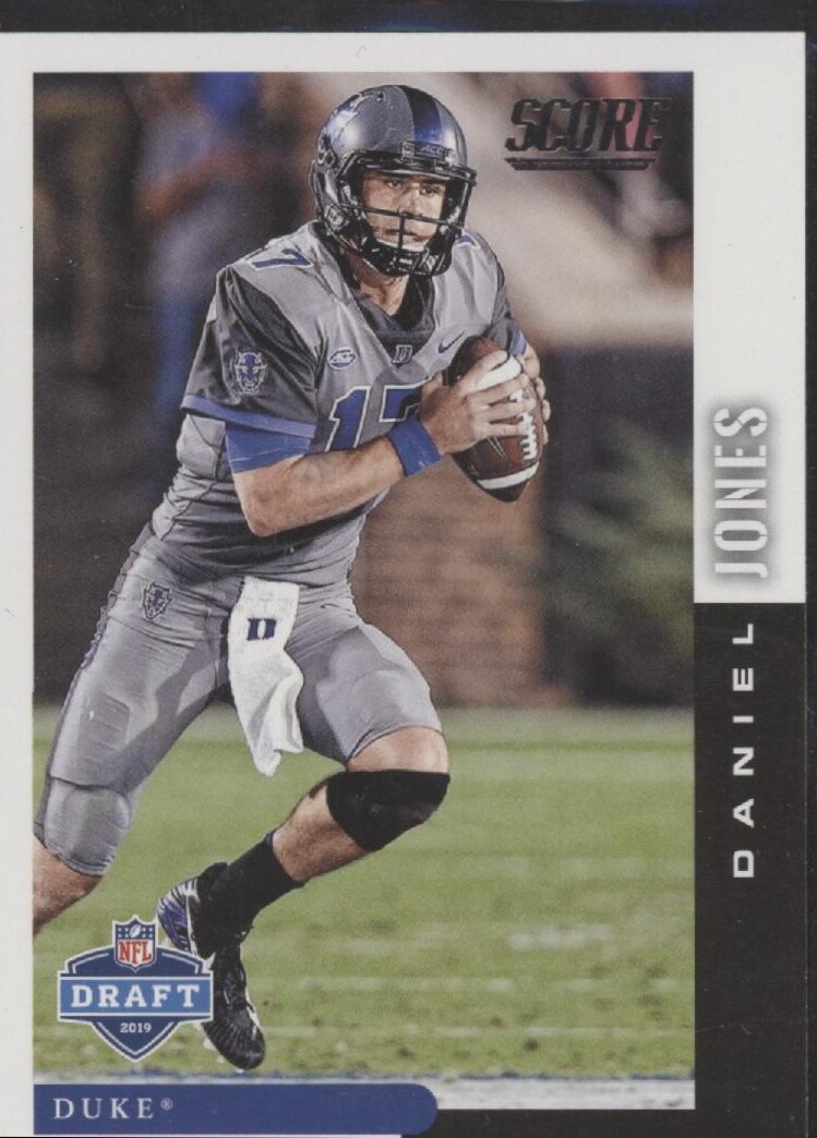 Daniel Jones Panini Score NFL Draft #DFT14 Purple