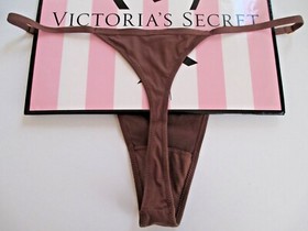 VICTORIA'S SECRET DREAM ANGELS Adjustable Thong Panty VS Brown S M L XL NWT