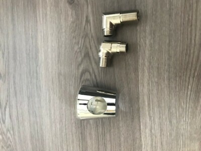 Kludi Kido Schlauch Anschlussbogen, verchromt, Wandanschlussbogen, 