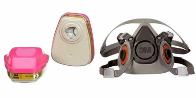 3M Half Face Respirator Facepiece Mask P100 Organic Vapor Acid Gas - Foto 4