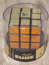 Golden 50th Anniversary Special Retro Rubik  s Cube 3x3 Gold Sealed Brand New
