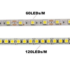 1-5m 5050 LED Strip Light Flexible lights 60/120led Tape lamp RGB White Warm 12V