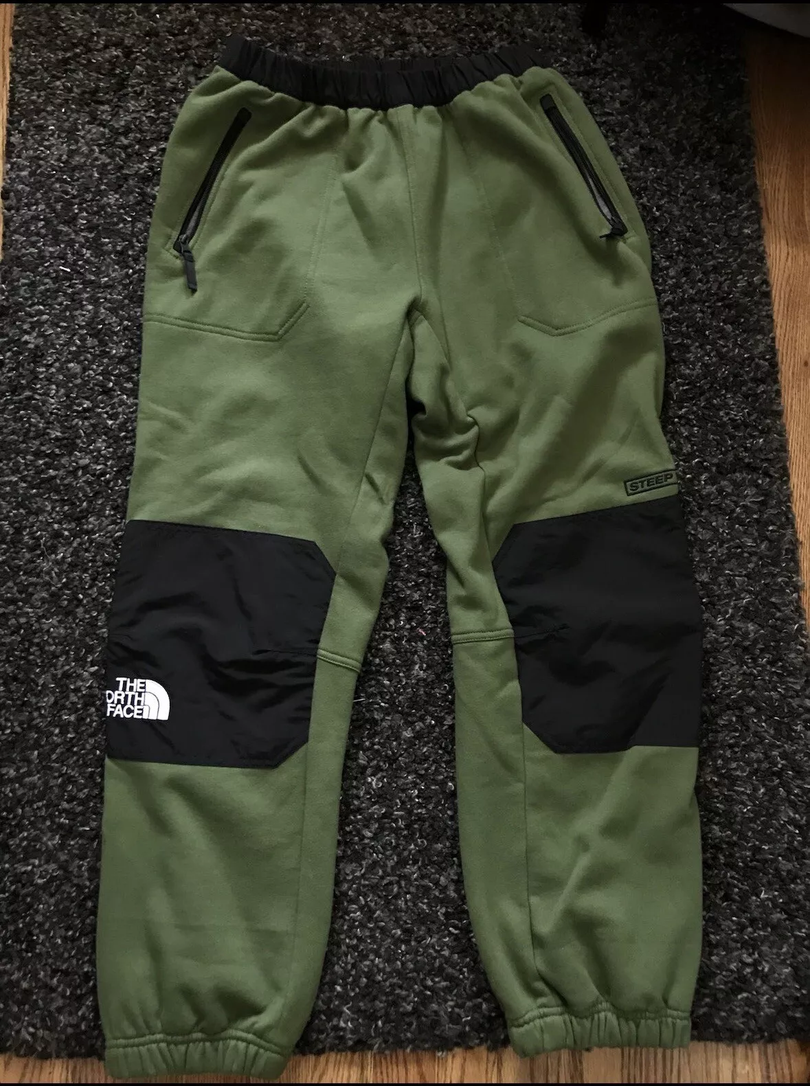 2016 Supreme North Face Steep Tech Pantalon bronze vert moyen 