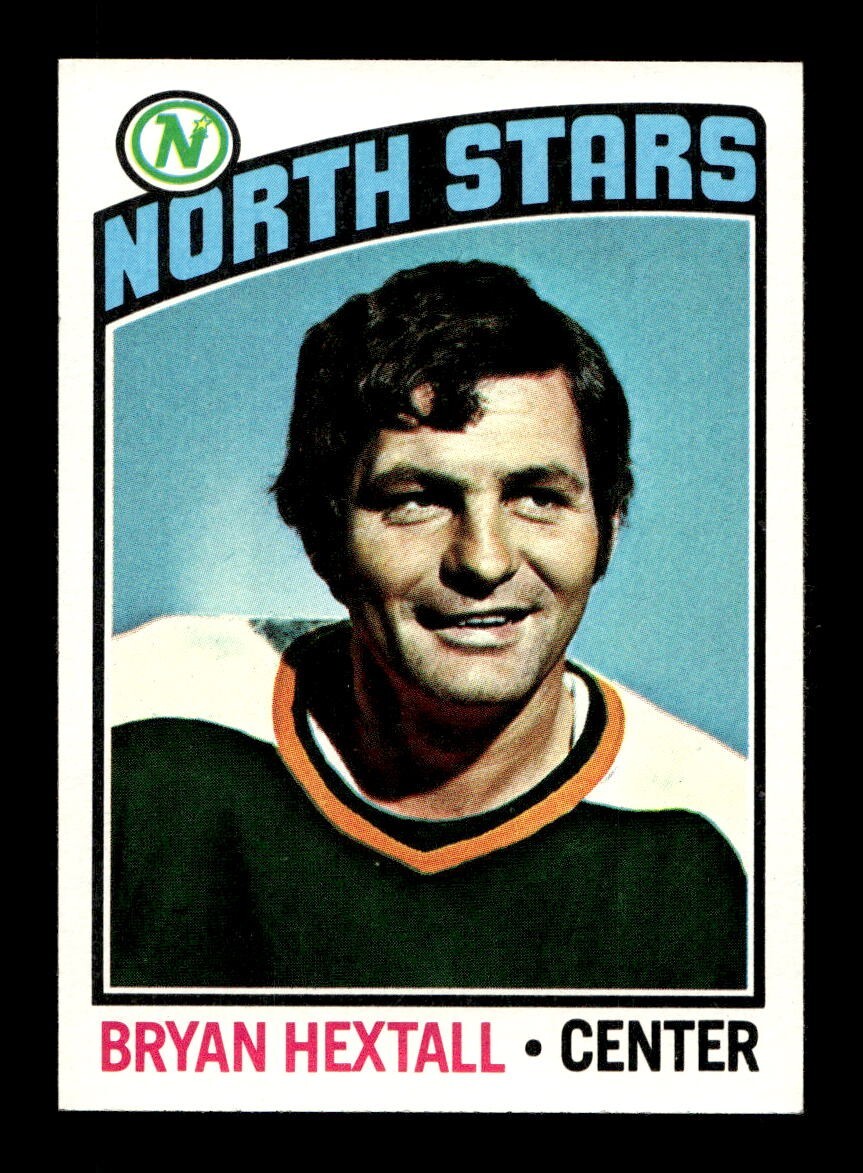 1976 77 Topps #13 Bryan Hextall North Stars NEAR MINT *5F