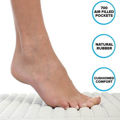 Pillow Top Plus Safety Bath Mat in Gray or Cream