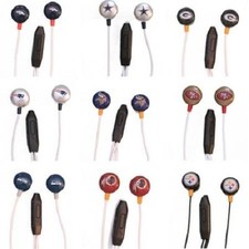 NFL Team Logo Earphones with Microphone by iHip -Select- Team Below