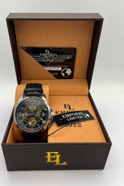 Reloj de hombre automático emporio, color negro. Muy elegante. Totalmente nuevo