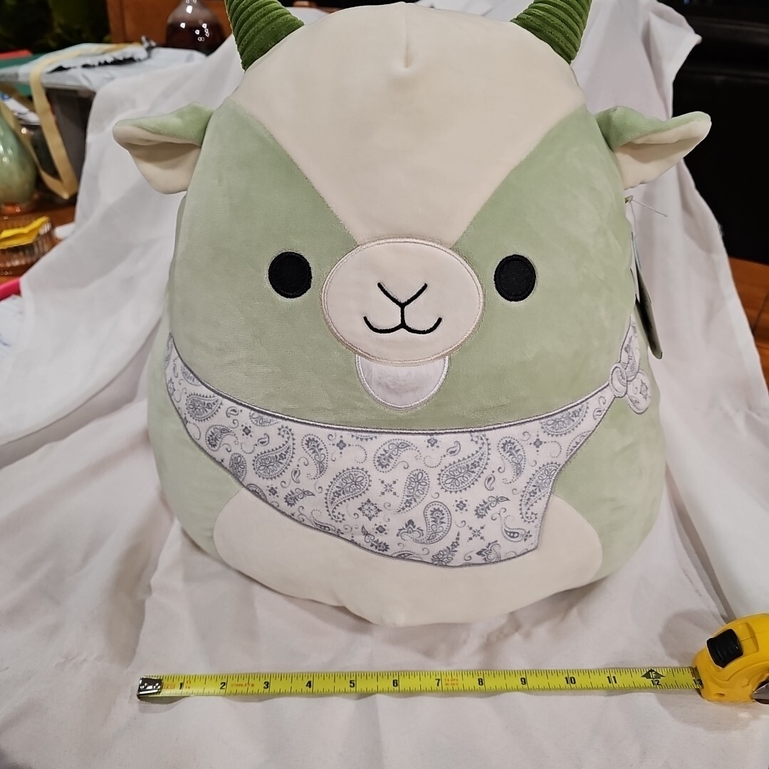 Squishmallow Palmer the Bandana Goat 14 Inch Soft Plush Toy