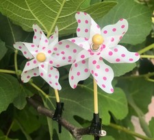 Real working pinwheel hair clip set of 2 - choose your color