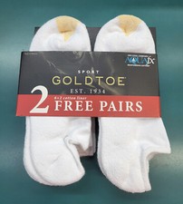 Gold Toe No-Show Socks, Regular Size 6-12.5 8-Pack BONUS Black or White