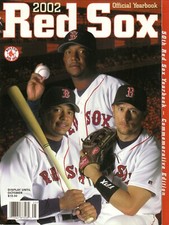 Boston Red Sox Nomar Garciaparra Pedro Martinez Manny Ramirez 2002 Yearbook