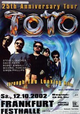 Toto - The Looking Glas, Frankfurt 2002 | Konzertplakat | Poster