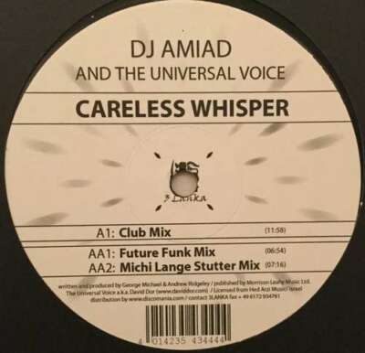 DJ Amiad - Careless Whisper 12'' Vinyl Schallplatte 4