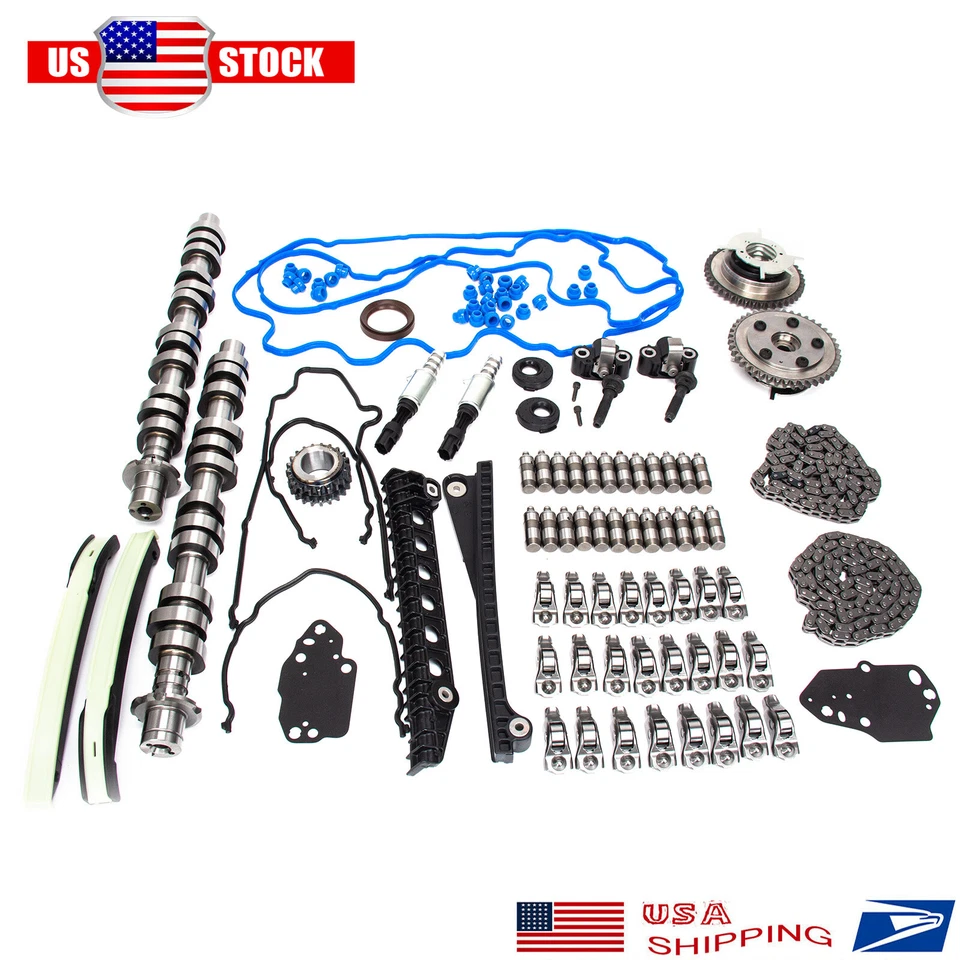 Kit de árbol de levas L&R + Kit de phasers de leva de cadena de distribución para Ford F150 F250 F350 5,4 L 3 V Foto 3 de 4