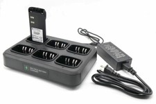 6 Rank Rapid Charger for Motorola Walkie Talkie Radio HT1250 GP328 GP340 GP380
