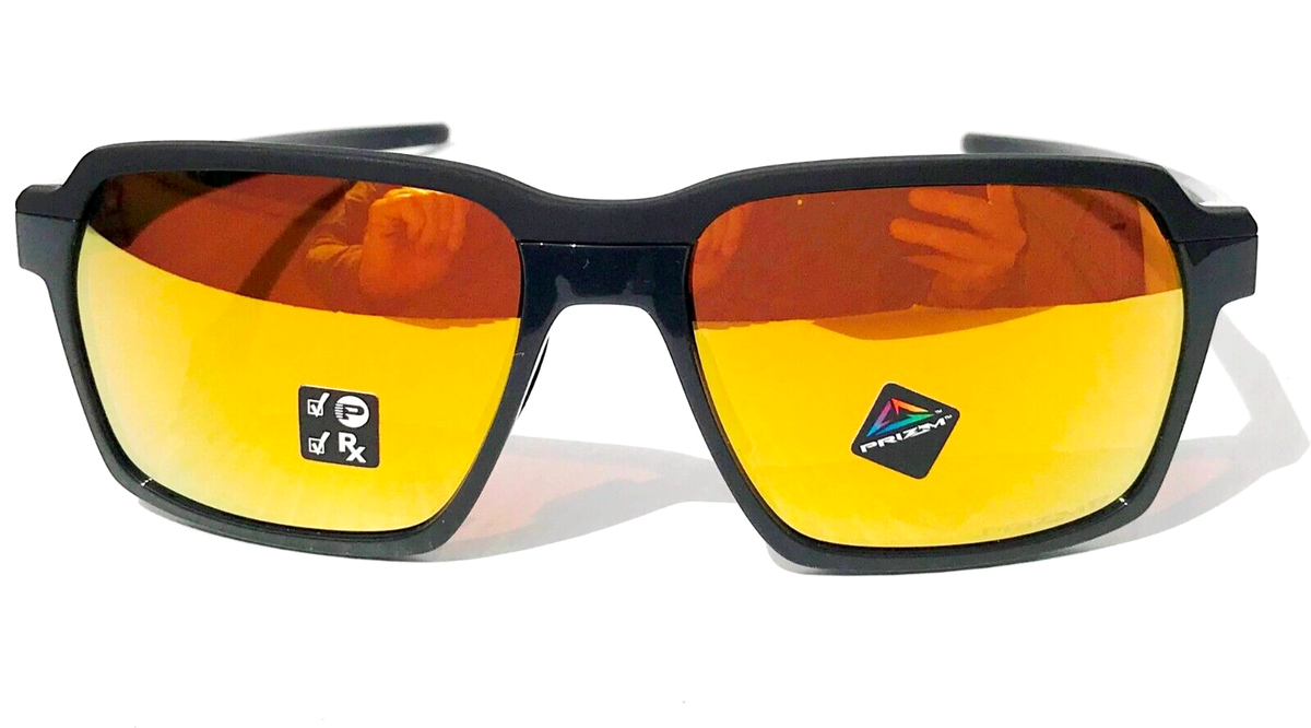 NEW Oakley PARLAY Carbon Black POLARIZED PRIZM 24K Gold NEW Oakley PARLAY Carbon Black POLARIZED PRIZM 24K Gold