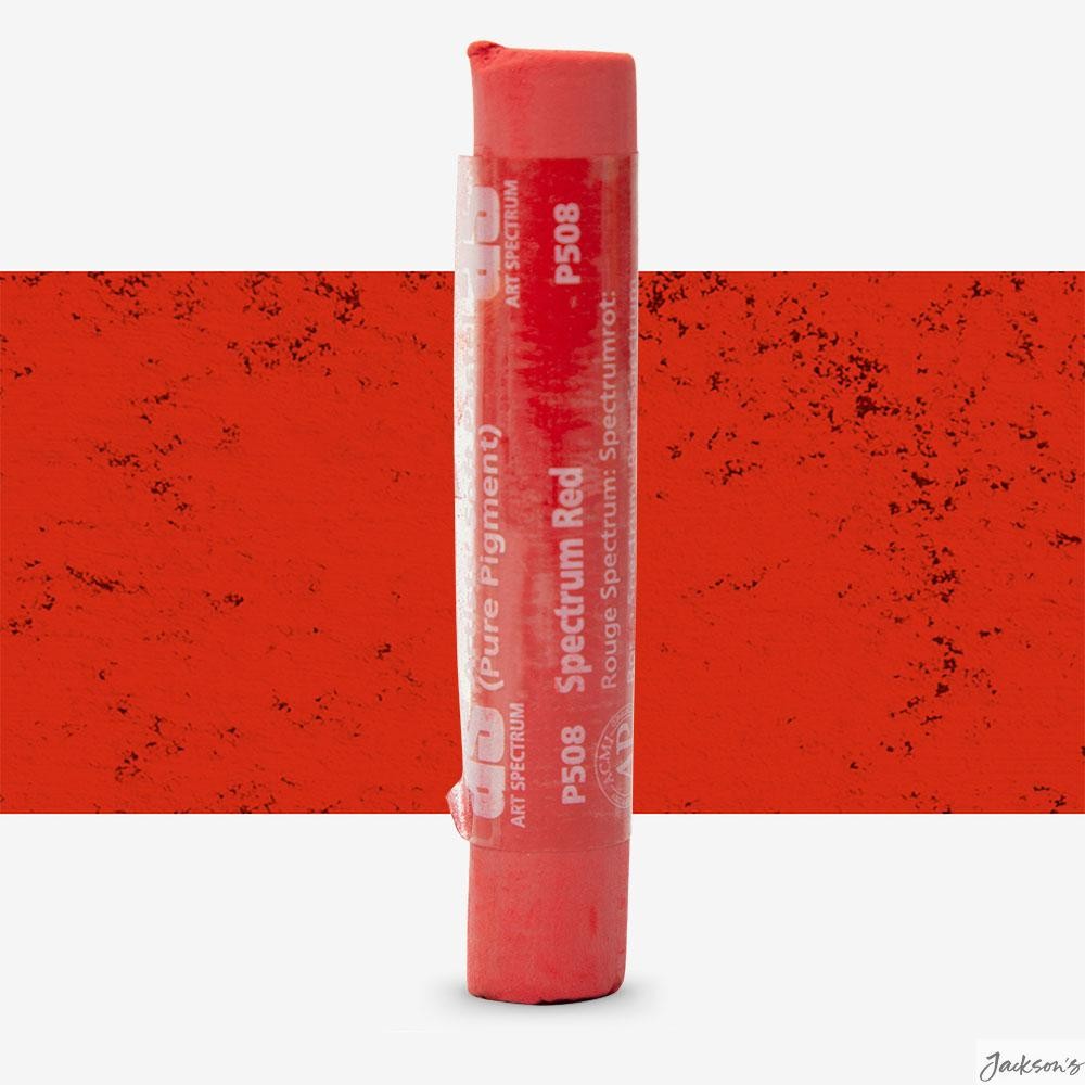 Art Spectrum Soft Pastel Stick Pure Pigment 70x12mm Spectrum Red 508P Drawing