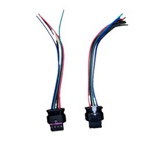 Coppia Connettore 4 vie Ovale Fanale Posteriore Luci Stop Faro Panda Fiat 500