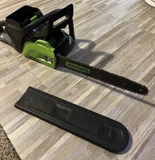 Greenworks Pro 80V 16 inch used Cordless Chainsaw w/ Battery and Charger.