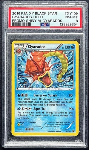 Gyarados XY109  Black Star Promo - Shiny  PSA 8