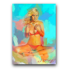 Carolyn Murphy Art Card Limited 10/50 Edward Vela Signed (Celebrities Women)