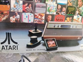 Atari CX2600A Video Computer System W/ Box (Worked When Last Used. 3 Controls 